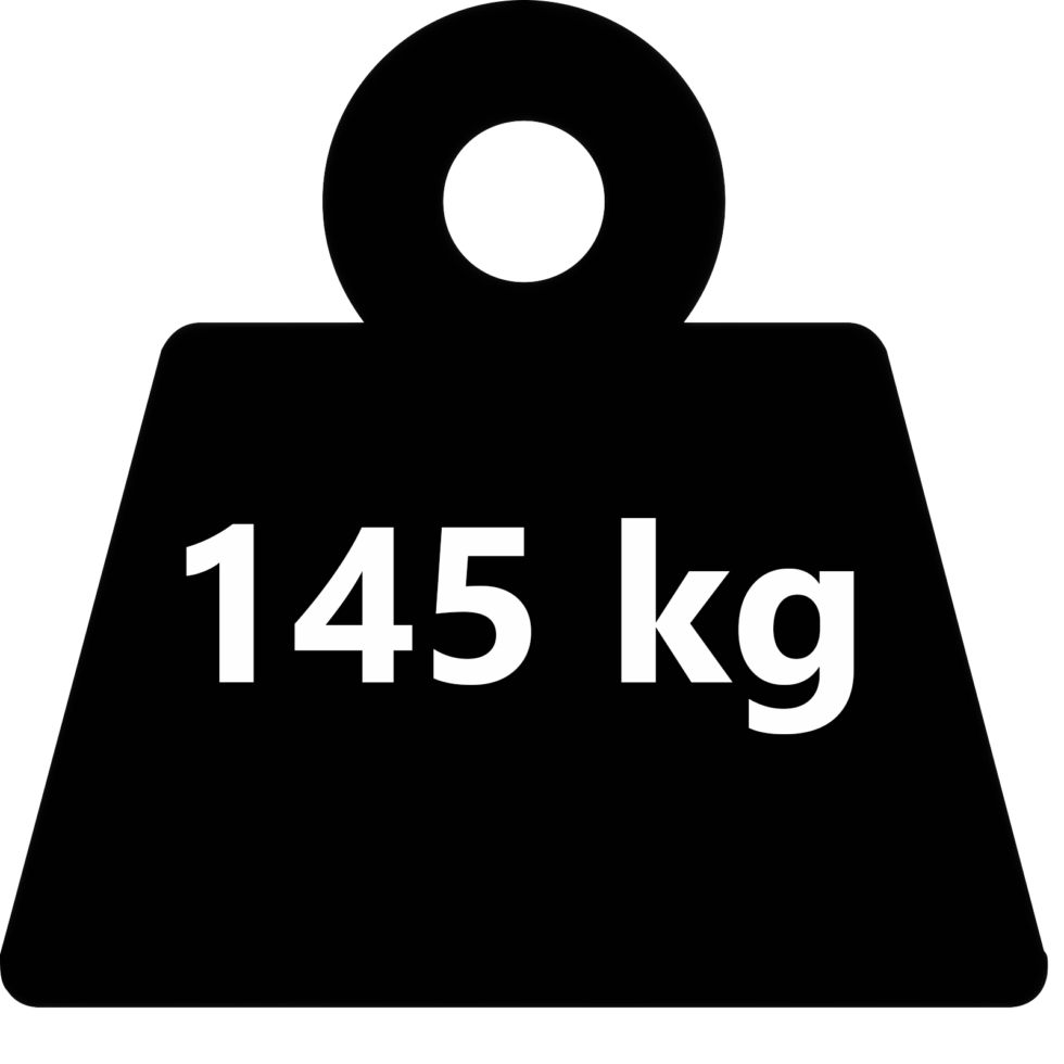 Pengeskab på 145 kg