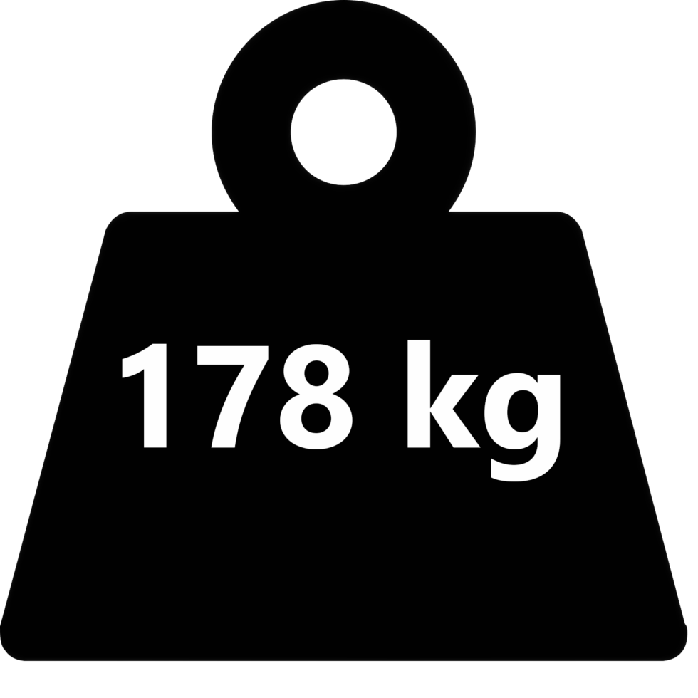 Stort pengeskab på 178 kg