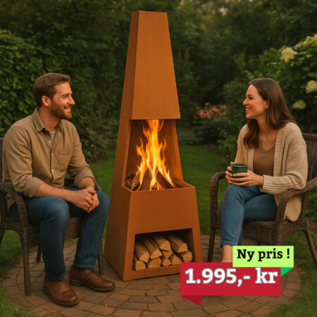 Havepejs i Cortenstål