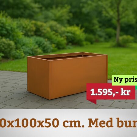 Stort højbed i Corten