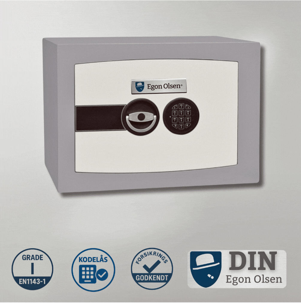 Lille, kompakt pengeskan med høj sikkerhedsniveau