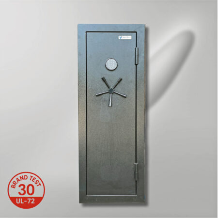 Stort sikringsskab med elektronisk kodelås og brandtest UL72