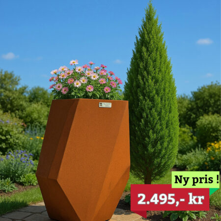 Stor krukke Corten