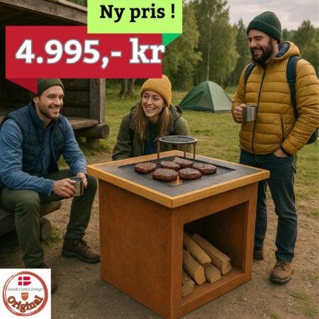 Bålgrill i Corten