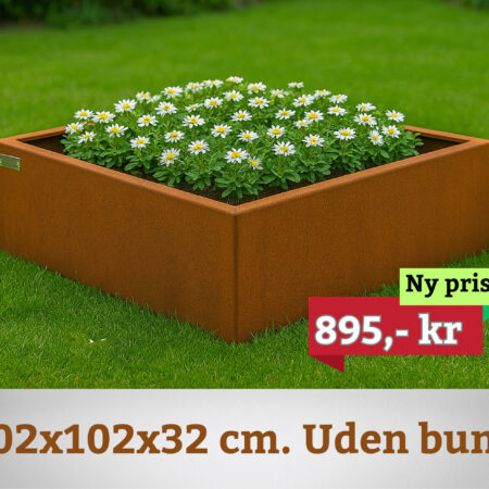 Højbed i Corten stål