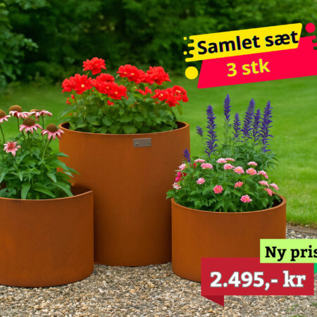 Corten stål blomsterbede