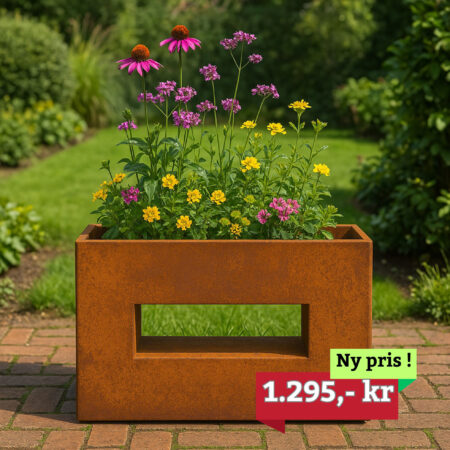 Blomsterkasse Corten stål