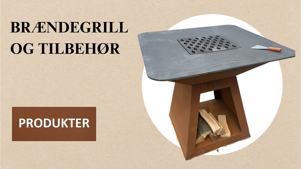 Corten brændegrill og tilbehør