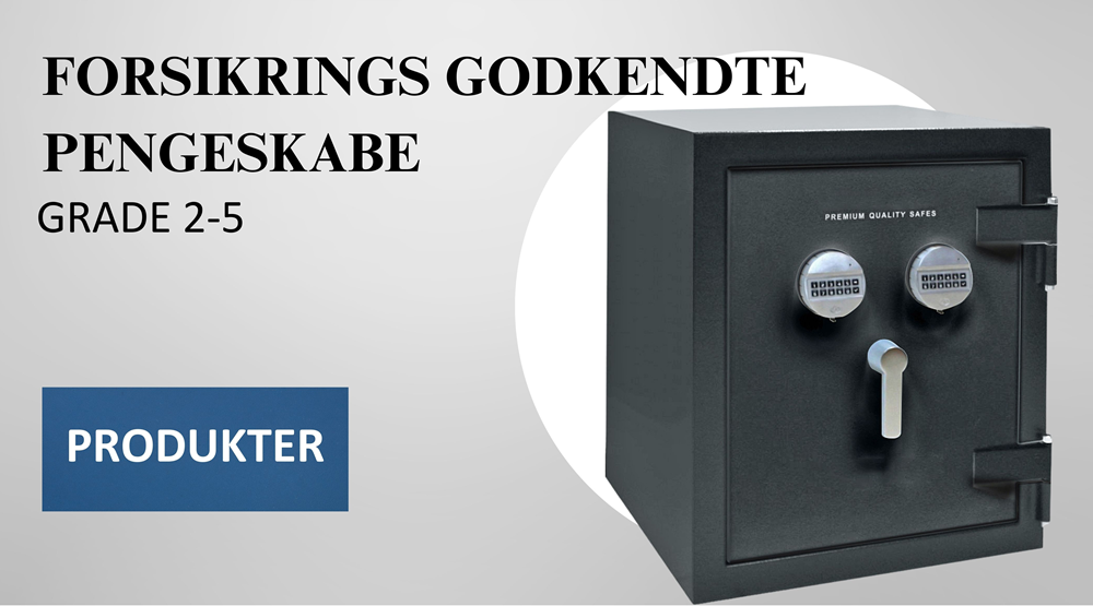 Forsikringsgodkendte pengeskabe - Grade 2-5
