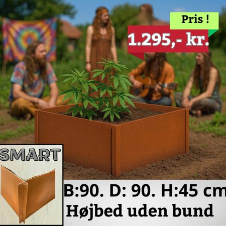 Højbed i Corten stål