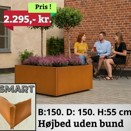 Kæmpe højbed i Corten