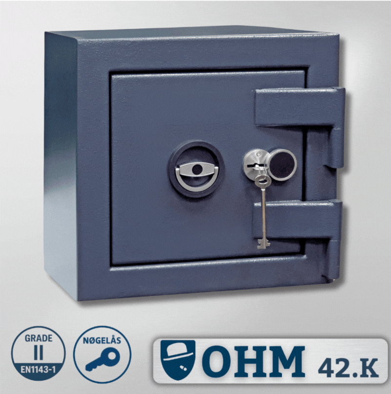 Lille pengeskab med høj sikkerhed. Egon Olsen