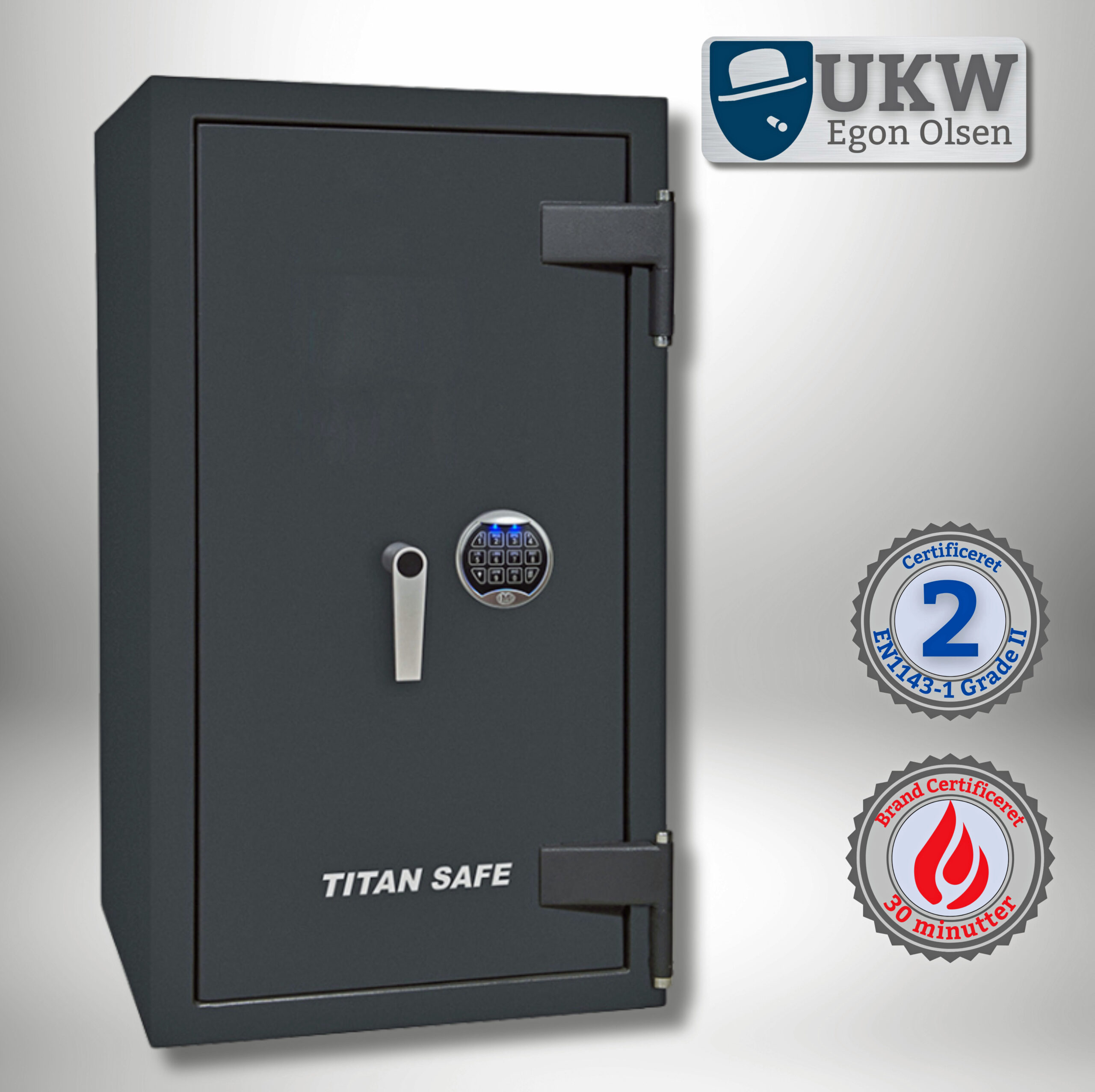 Pengeskab Grade II med brandsikring