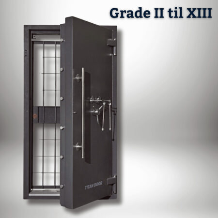 Boks døre til sikringsrum.