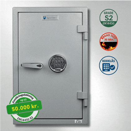 Stort og billigt pengeskab, brandskab Egon Olsen