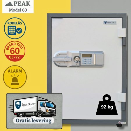 Pengeskab med alarm. Egon Olsen