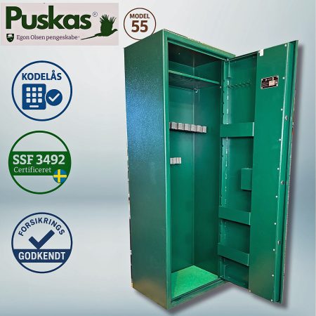 Egon Olsen våbenskab med kode