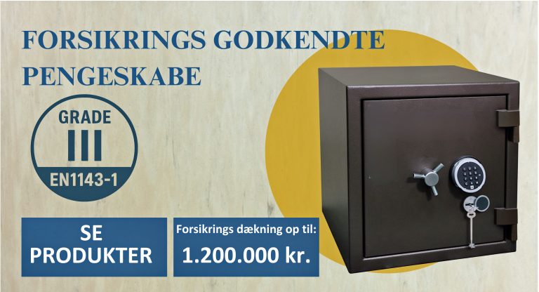 Sikkerhed i GRADE 3. EN1143-1 certificeret